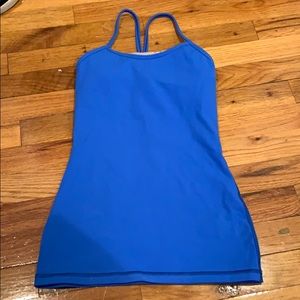 Royal blue lulu lemon tank top
